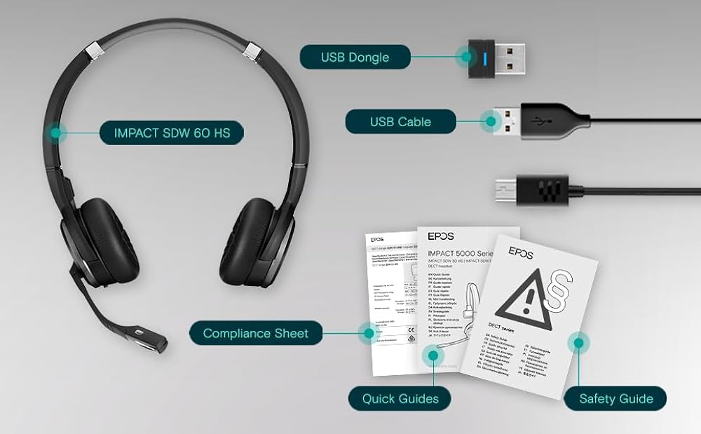 【動作確認済】SENNHEISER SDW60 EPOS IMPACT SDW 60 HS | Overview, Specs, Details | SHI